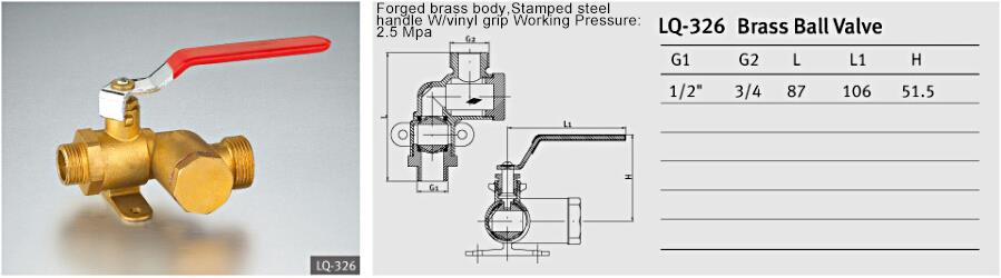 Brass globe valve